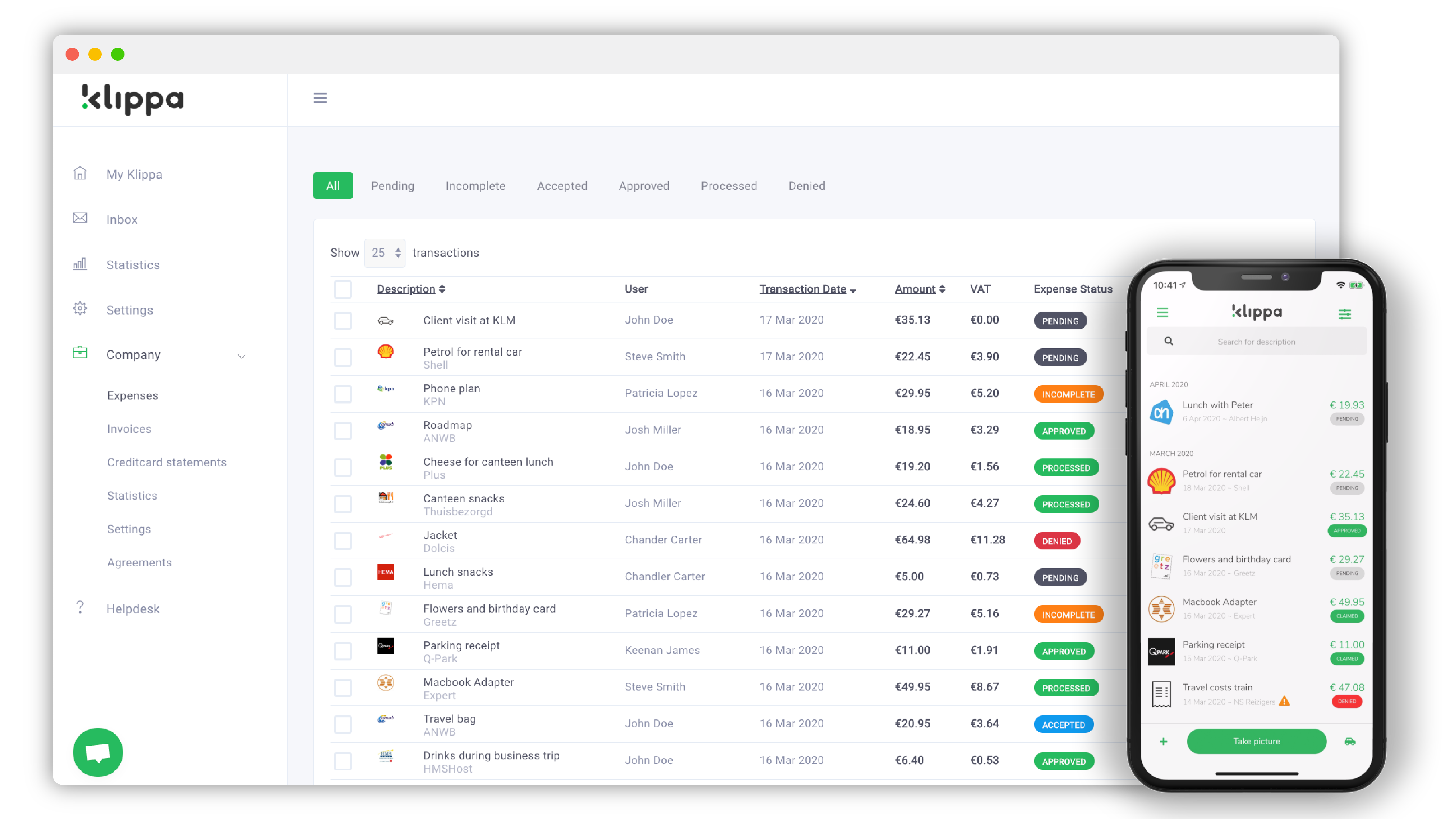 Klippa : Digitale Spesenabrechnung in einer praktischen App