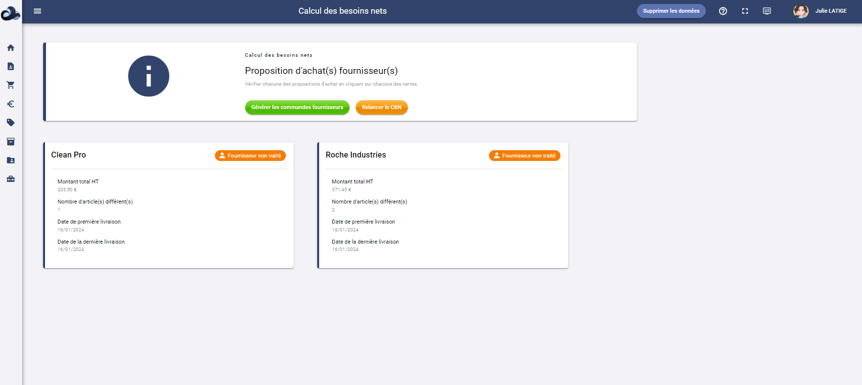 SetInUp - SetInUp - CBN - proposition de commande fournisseur