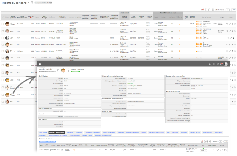 VSExperience (vse) - Personnel Register