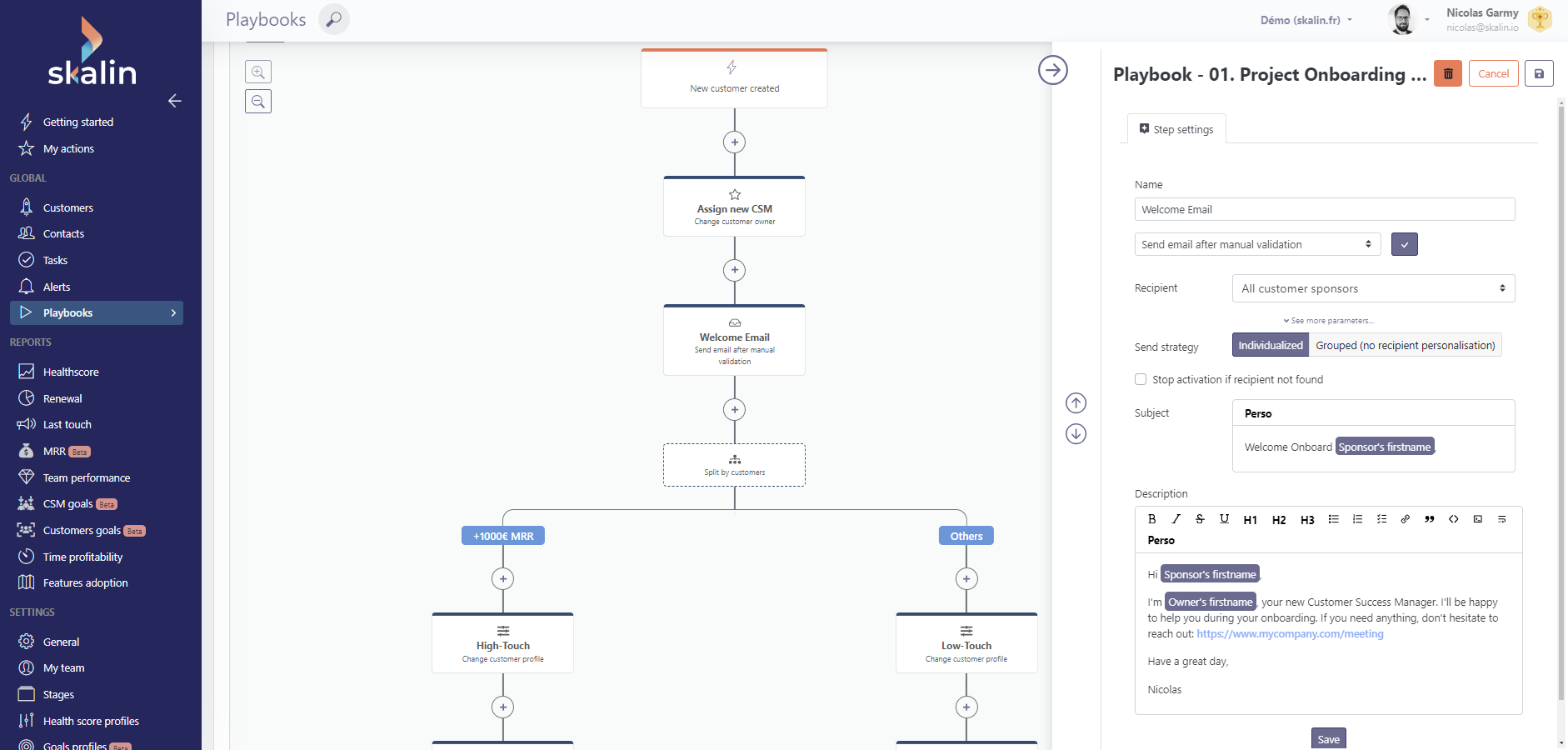 Skalin - Playbooks pour créer des expériences sur-mesure, à l'échelle