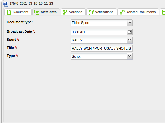 Kimios DMS - Kimios Import, Meta Data, Document Versions