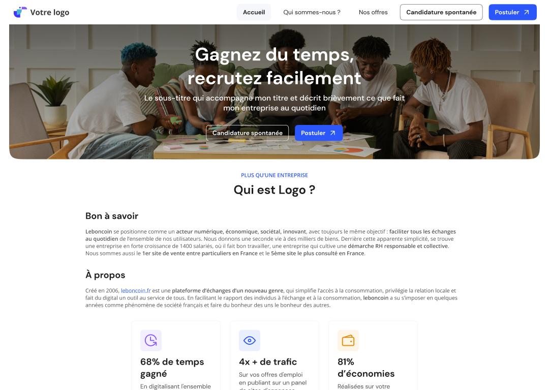 Layan - Site carrière personnalisable