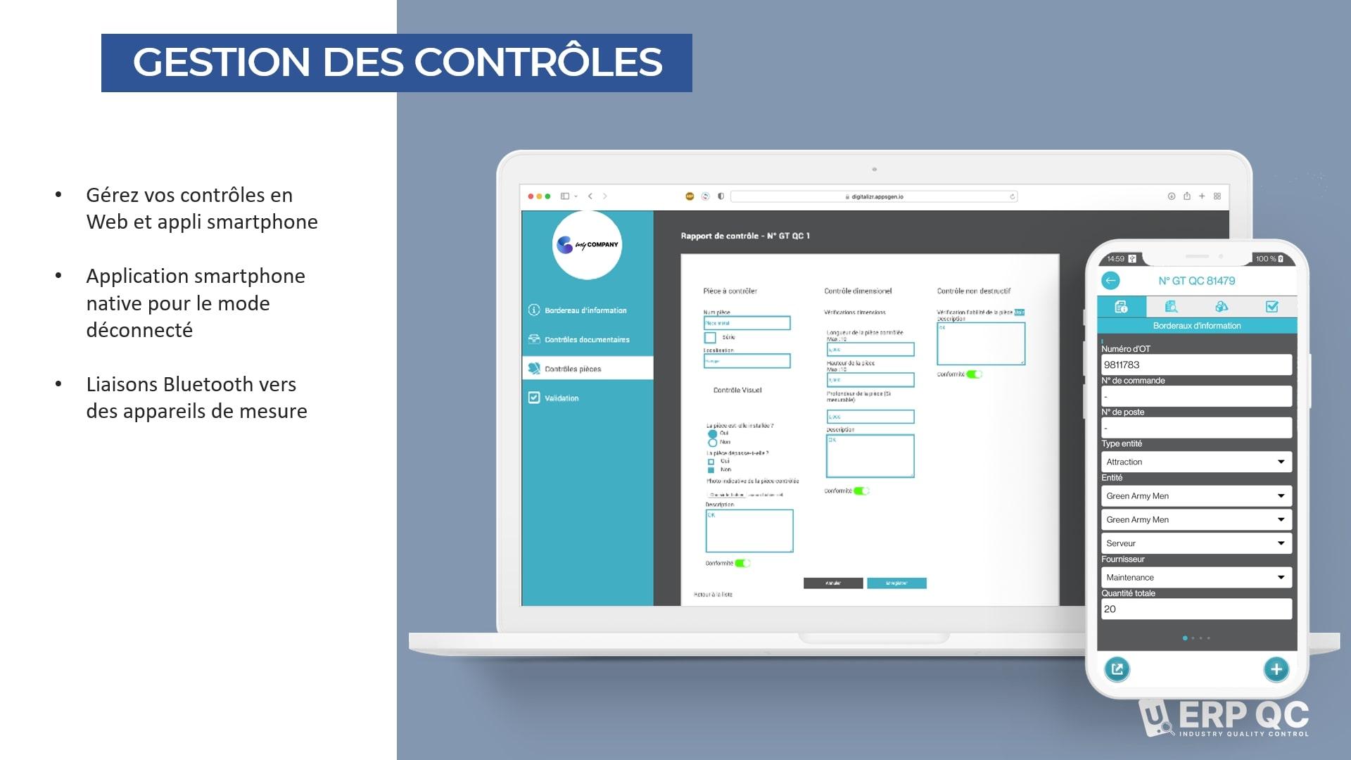 UERP QC Contrôle qualité - Capture d'écran 2