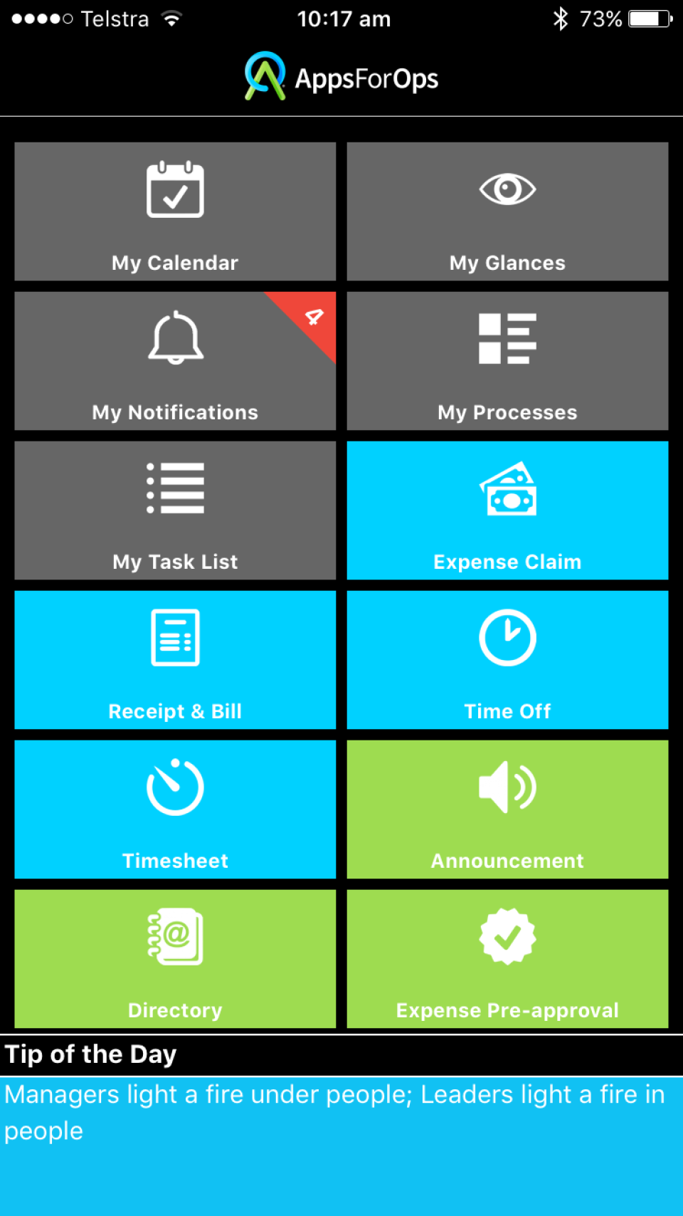 AppsForOps Timesheet - AppsForOps parte de horas-pantalla-0