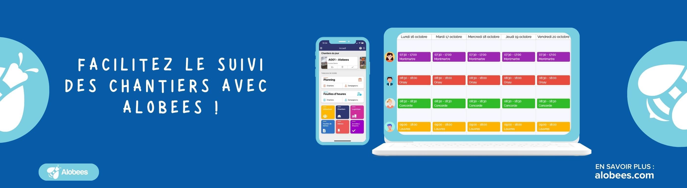 Avis Alobees : Solution de suivi de chantier en temps réel pour PME - Appvizer