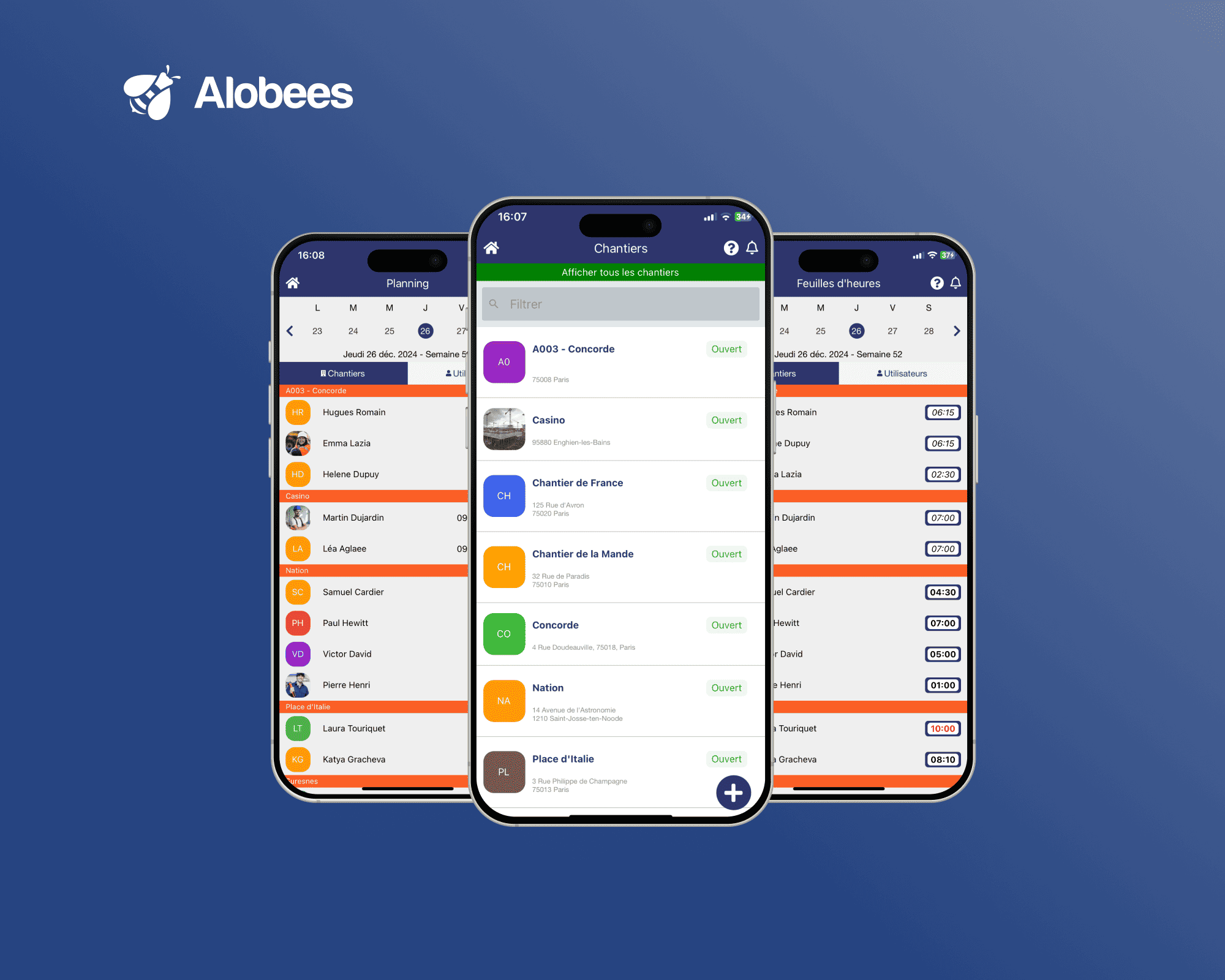 Alobees - Application mobile