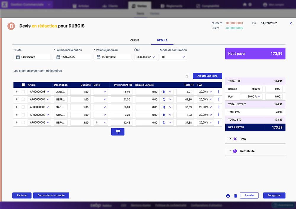 EBP Hubbix Gestion Commerciale - EBP Hubbix GC Vente2