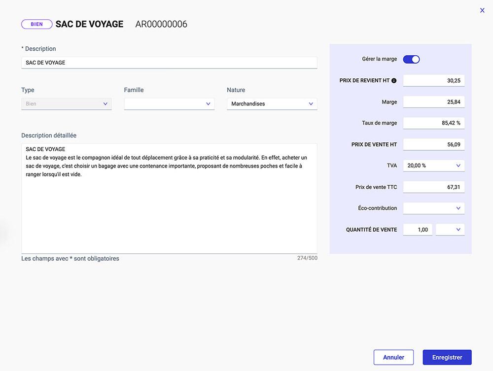 EBP Hubbix Gestion Commerciale - EBP Hubbix GC article