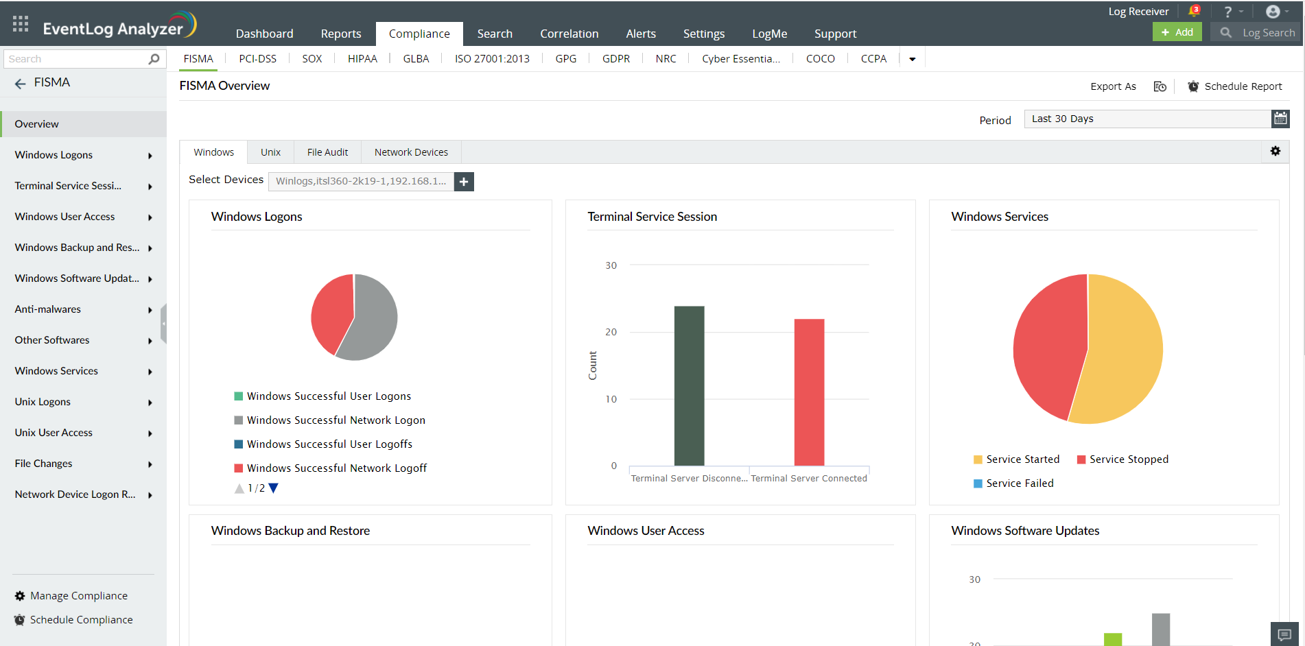 EventLog Analyzer - Capture d'écran 2