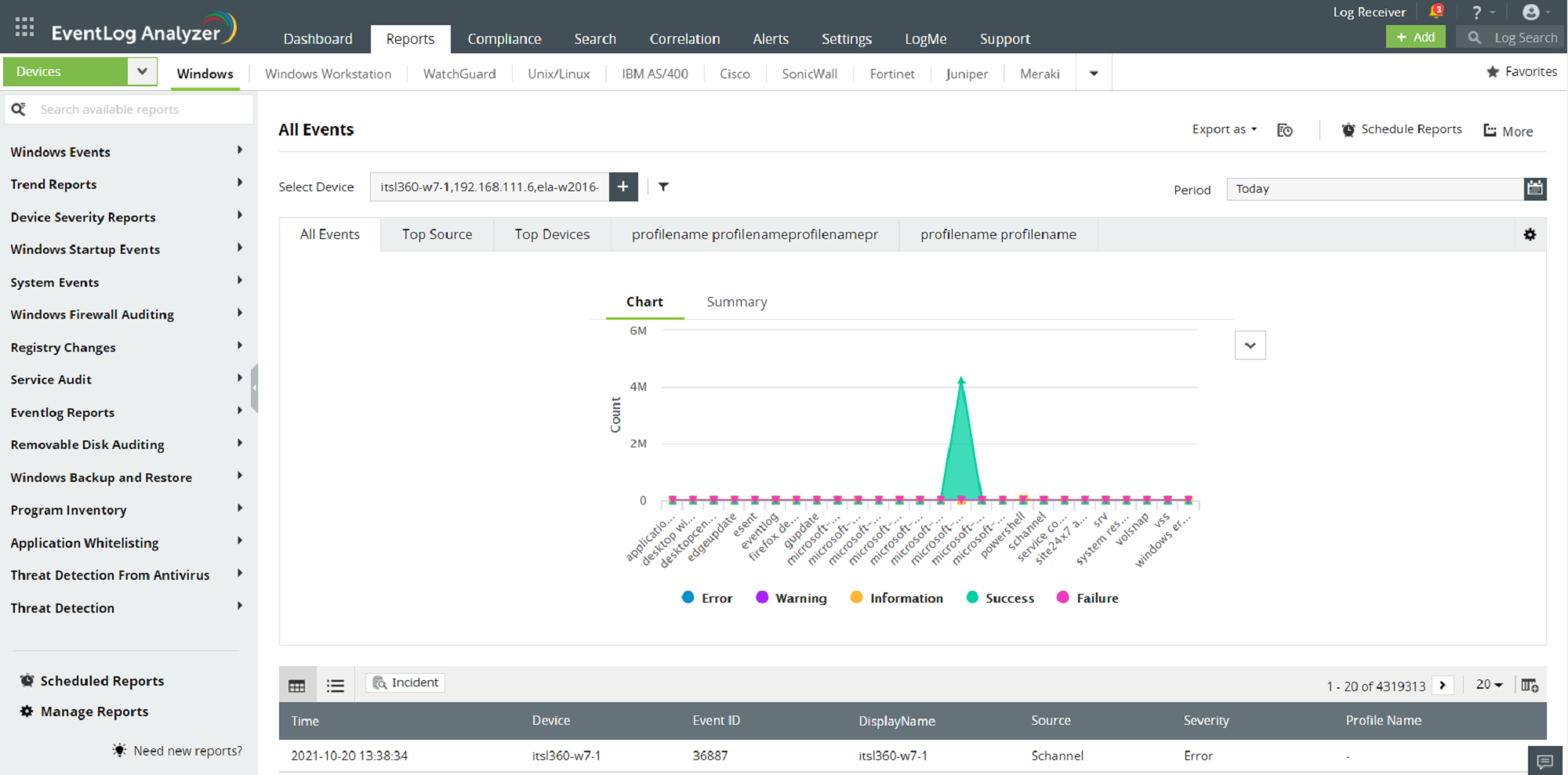 EventLog Analyzer - Capture d'écran 4