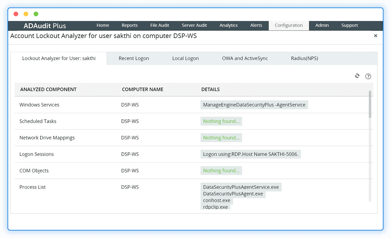 ManageEngine ADAudit Plus - Capture d'écran 2