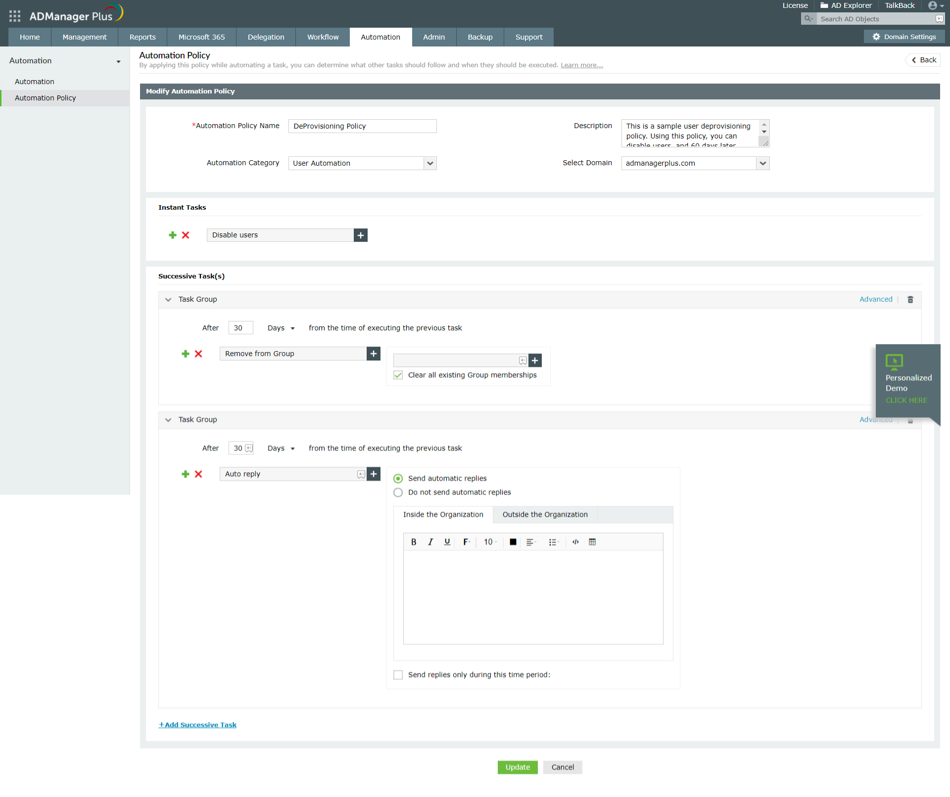 ManageEngine ADManager Plus - Screenshot 3