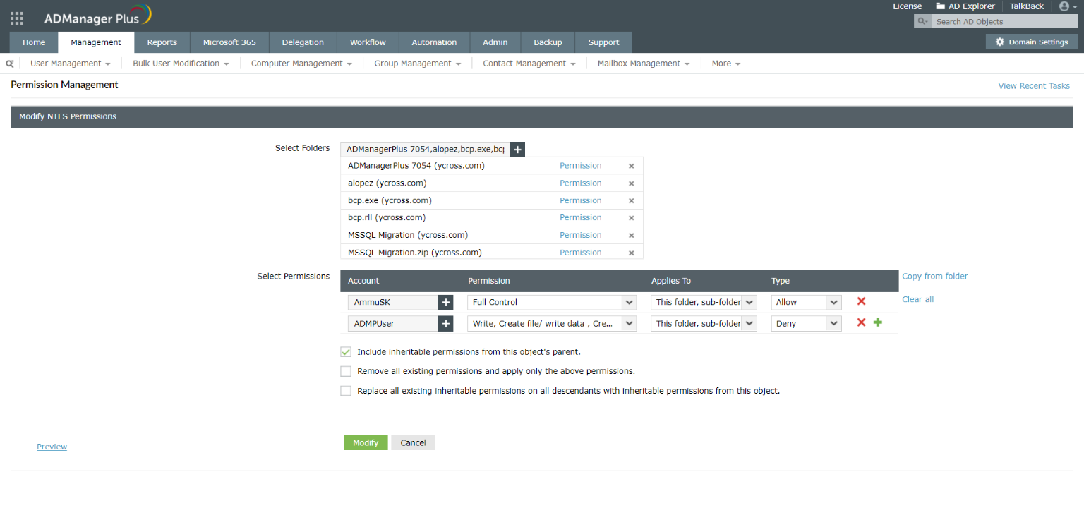 ManageEngine ADManager Plus - Capture d'écran 5