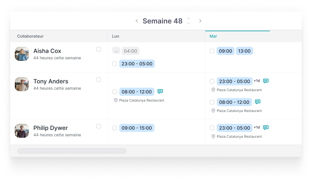 Factorial Gestion de planning - Capture d'écran 5