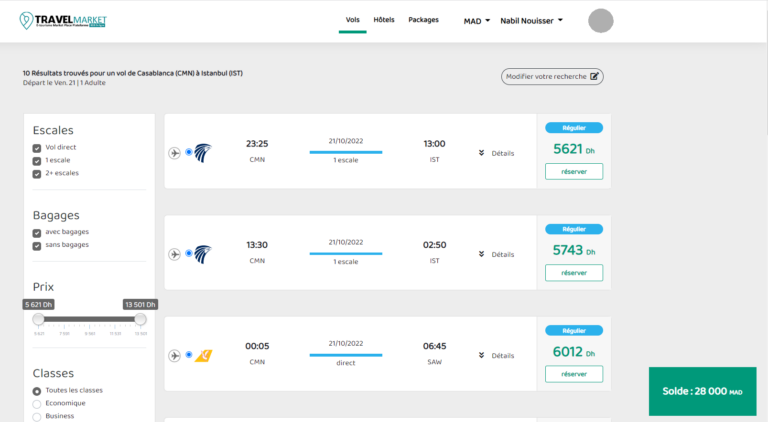 Travelife - Plateforme B2B