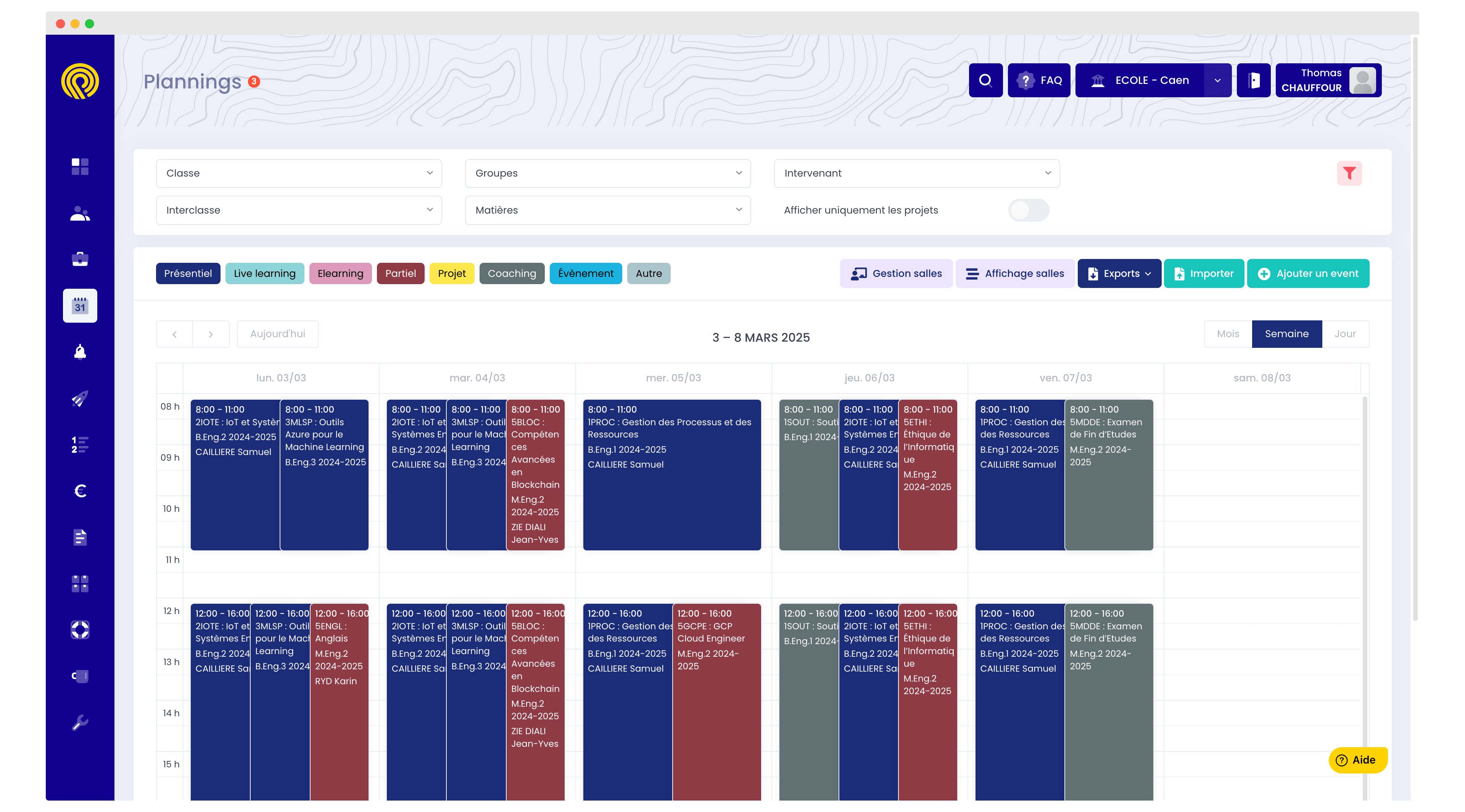 EDSQUARE - Module planification