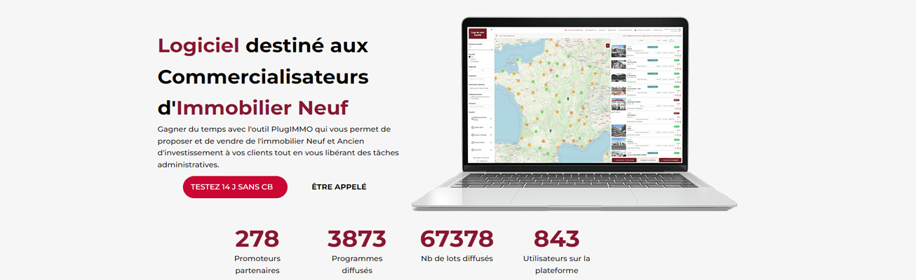 Avis PlugIMMO : Logiciel en Immobilier Neuf destiné aux CGP - Appvizer