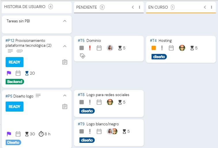 DoneTonic - Trabaja con tableros Scrum