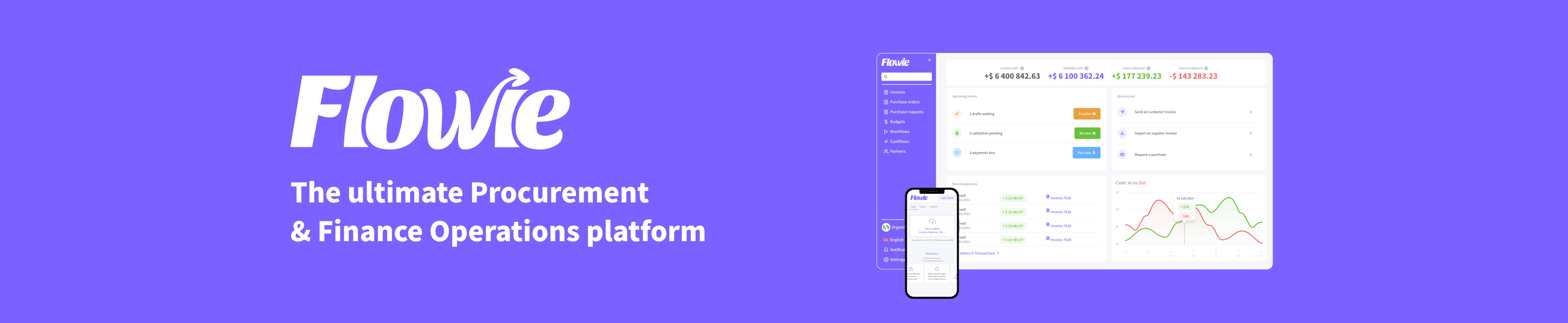 Flowie : The ultimate Procurement and Finance Operations platform