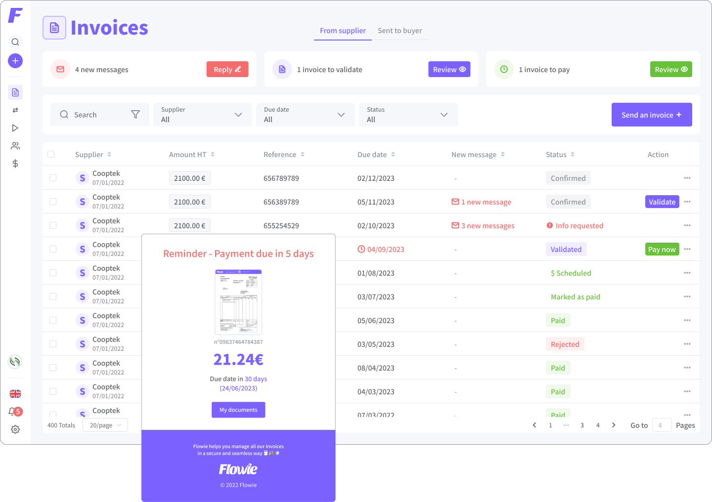 Flowie - Invoices