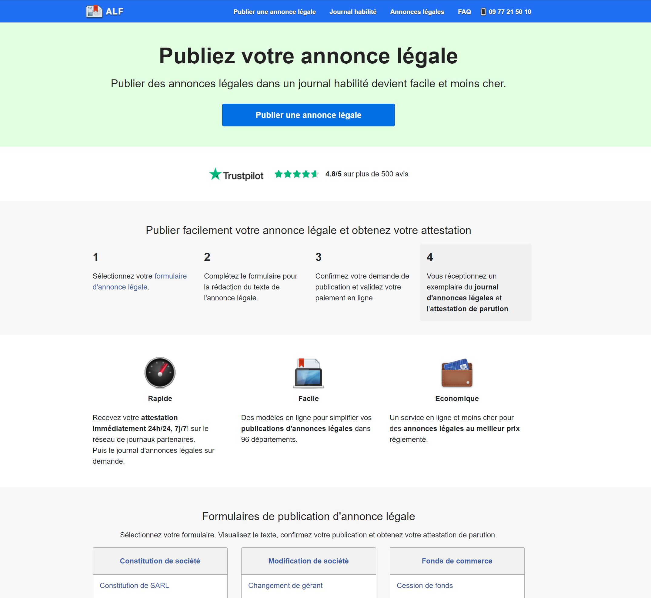 ALF - ALF, annonces-legales-faciles.com