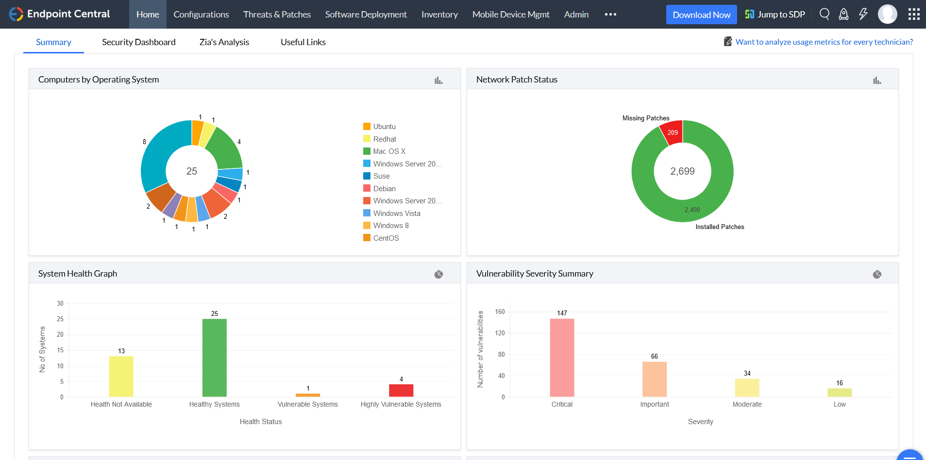 ManageEngine Endpoint Central - Screenshot 1