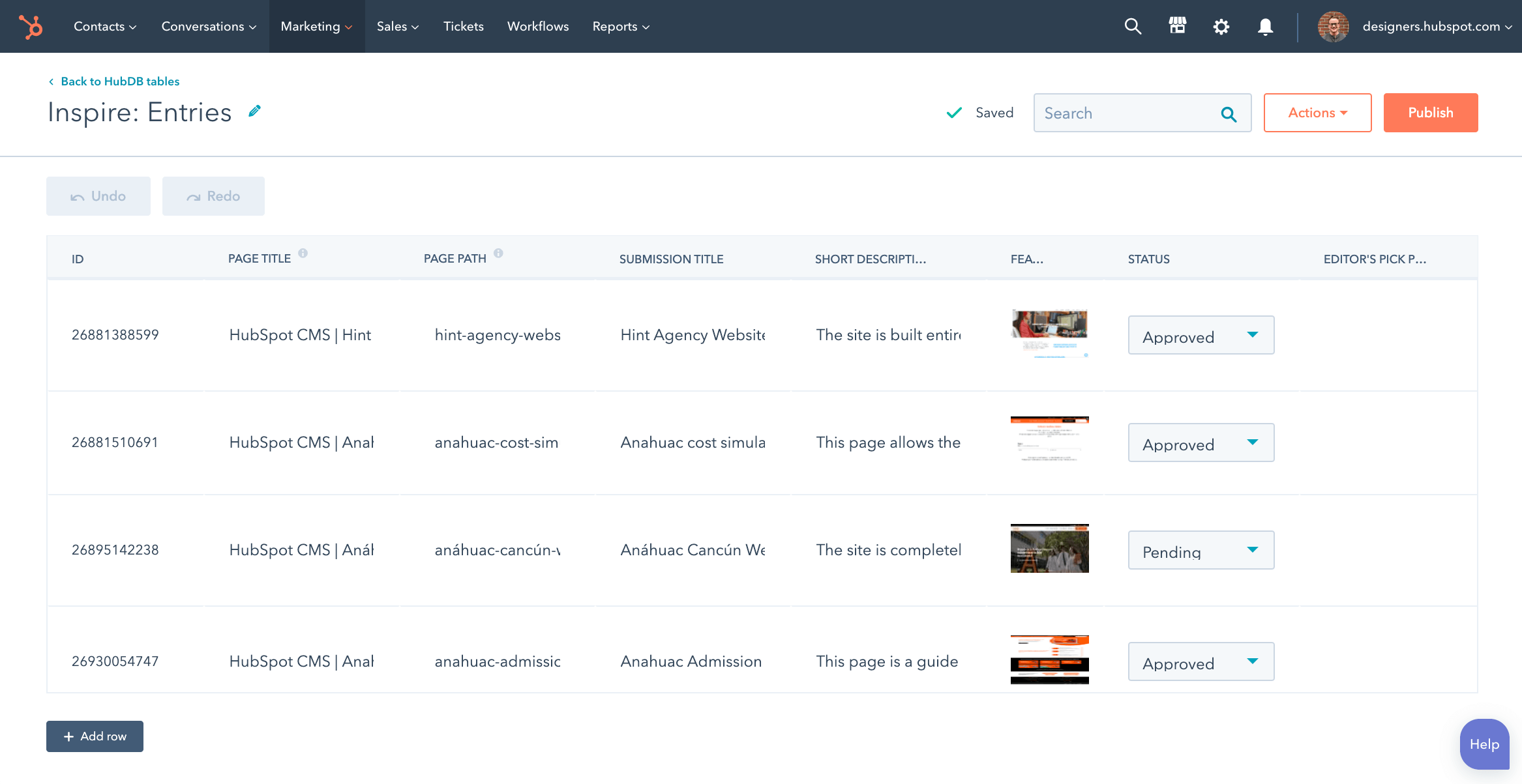 Hub CMS - Screenshot 2