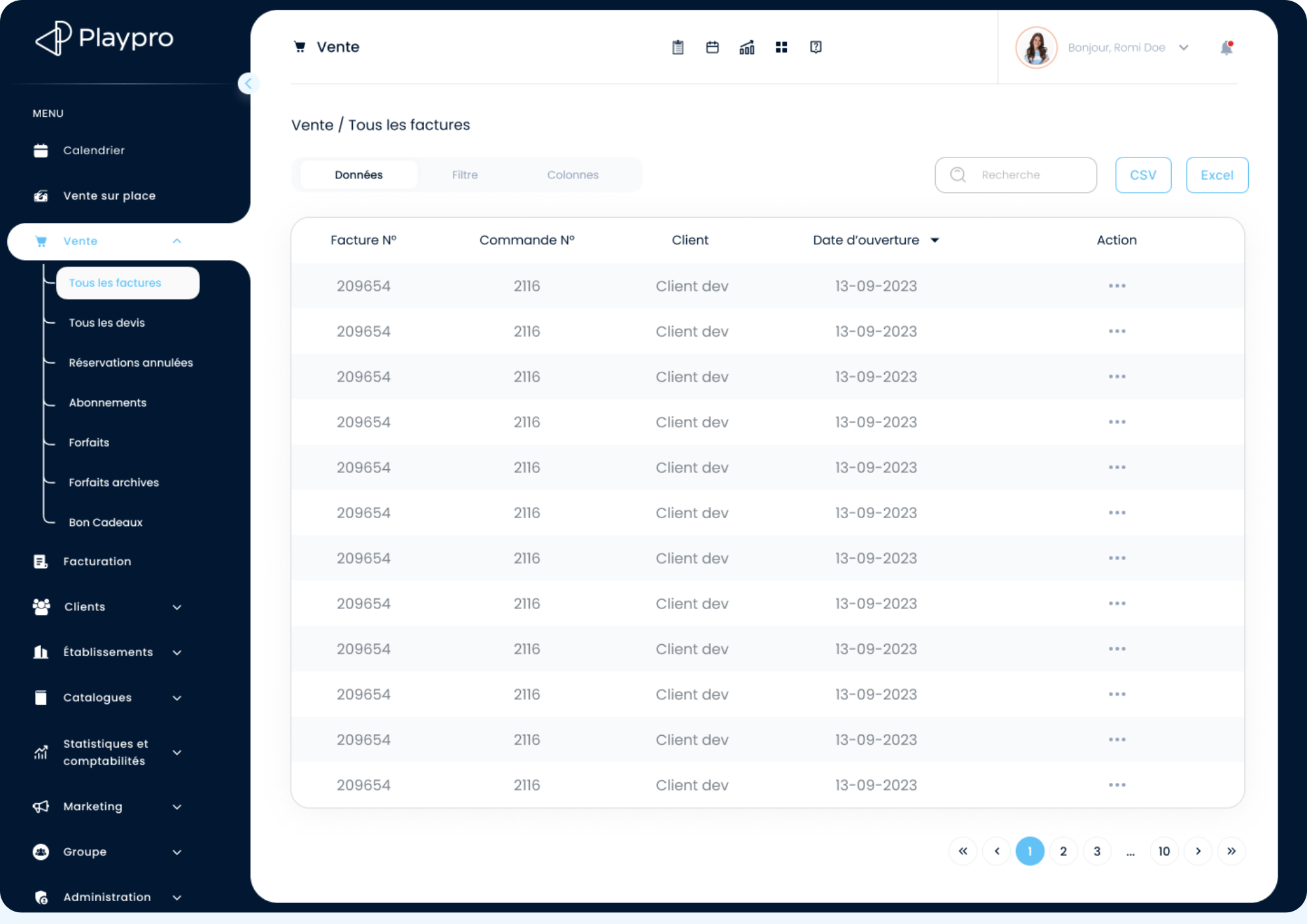 PlayPro - PlayPro - Logiciel de Gestion des Réservations