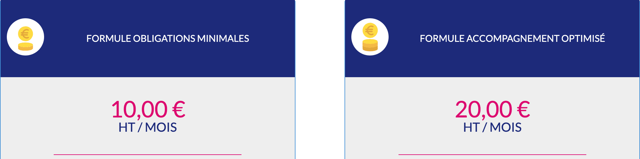 MonEntrepriz - Infos tarifaires MonEntrepriz