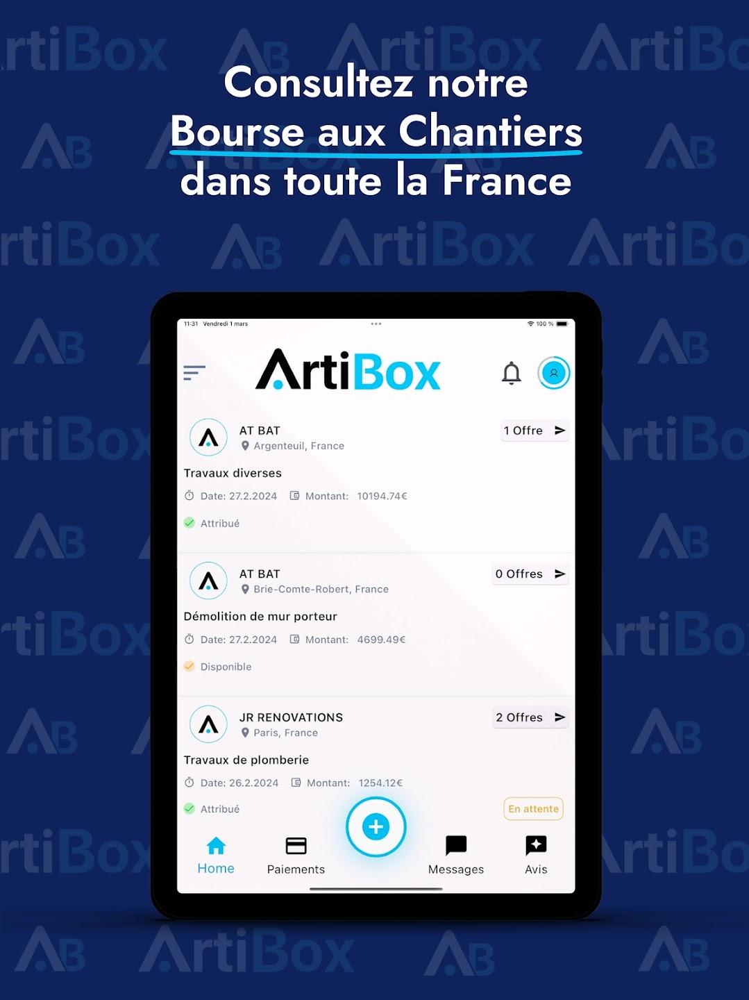 ArtiBox - Bourse aux Chantiers