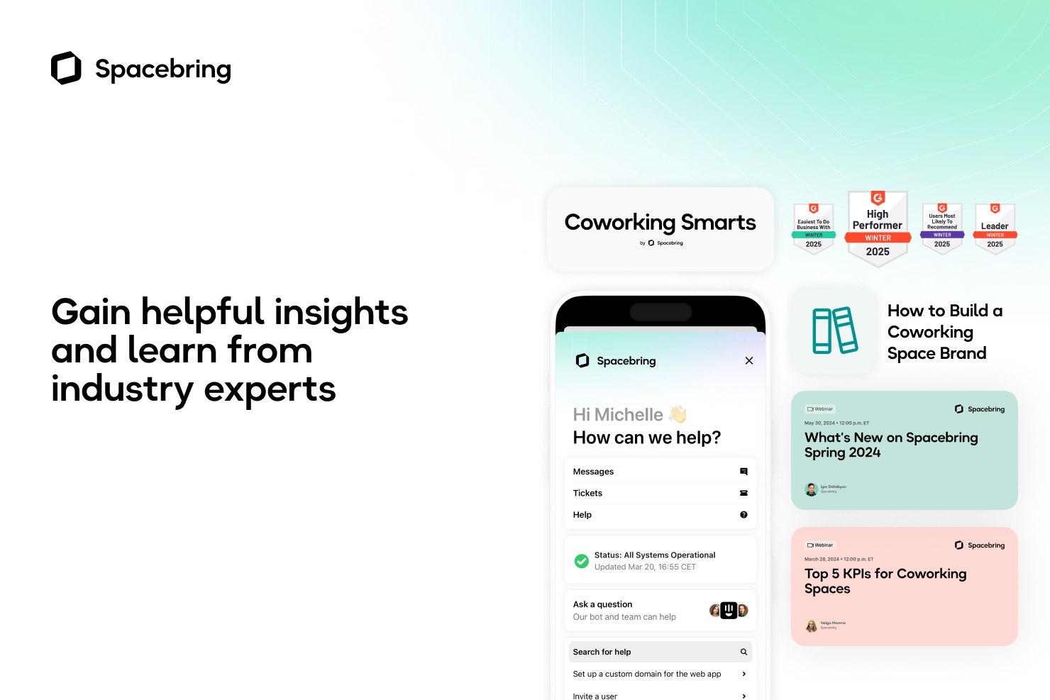 Spacebring - Gain helpful insights and learn from industry experts