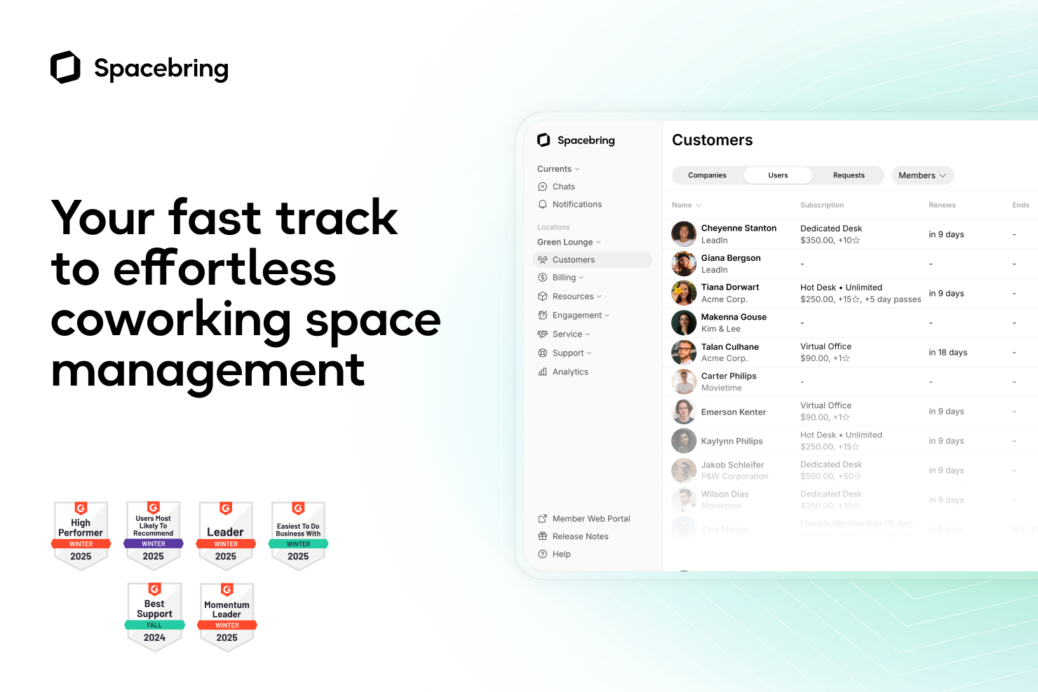 Spacebring - Your fast track to effortless coworking space management