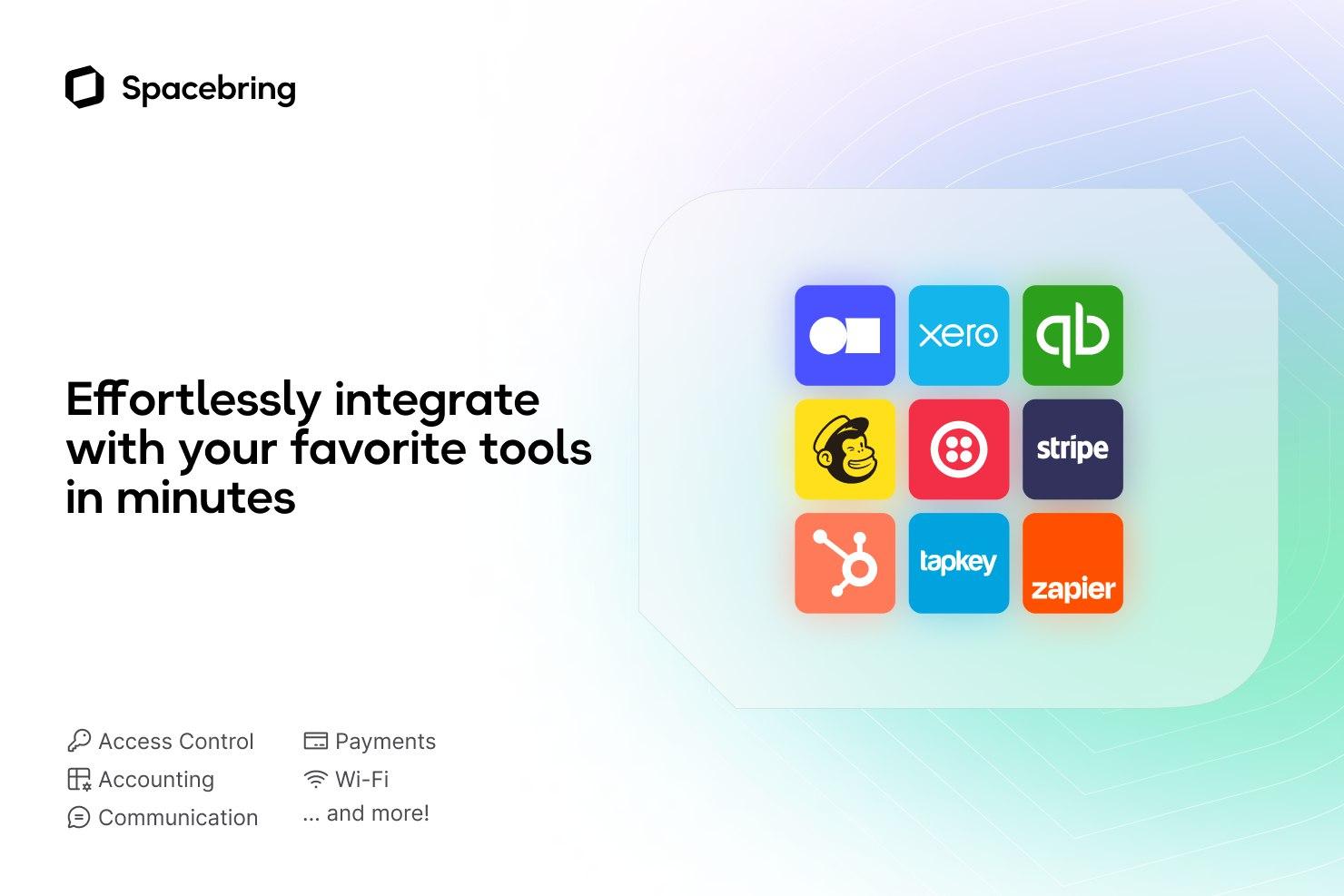 Spacebring - Effortlessly integrate with your favorite tools in minutes