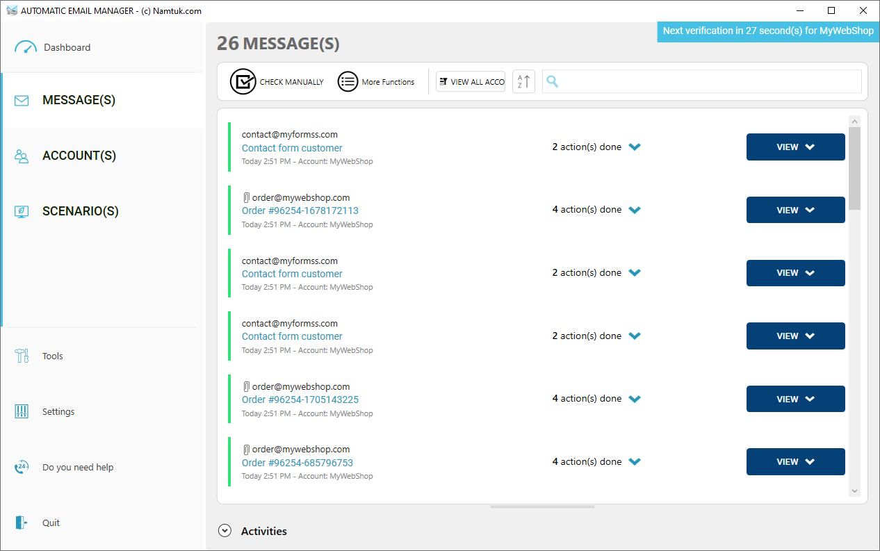 Review Automatic Email Manager: Automate repetitive tasks with your emails - Appvizer