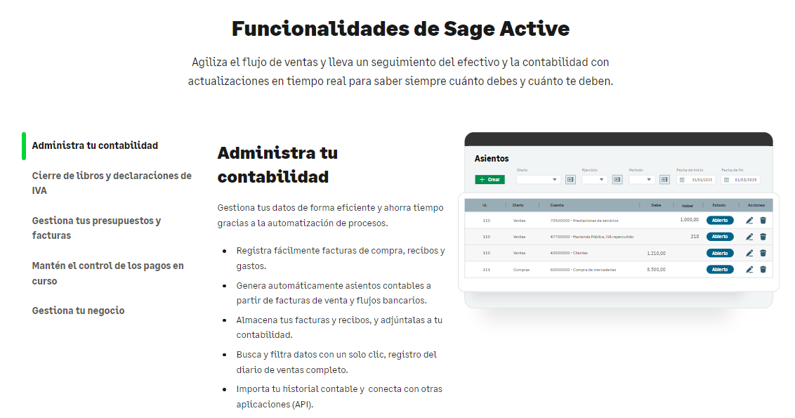 Opiniones Sage Active: El máximo control para tu facturación y contabilidad online - Appvizer