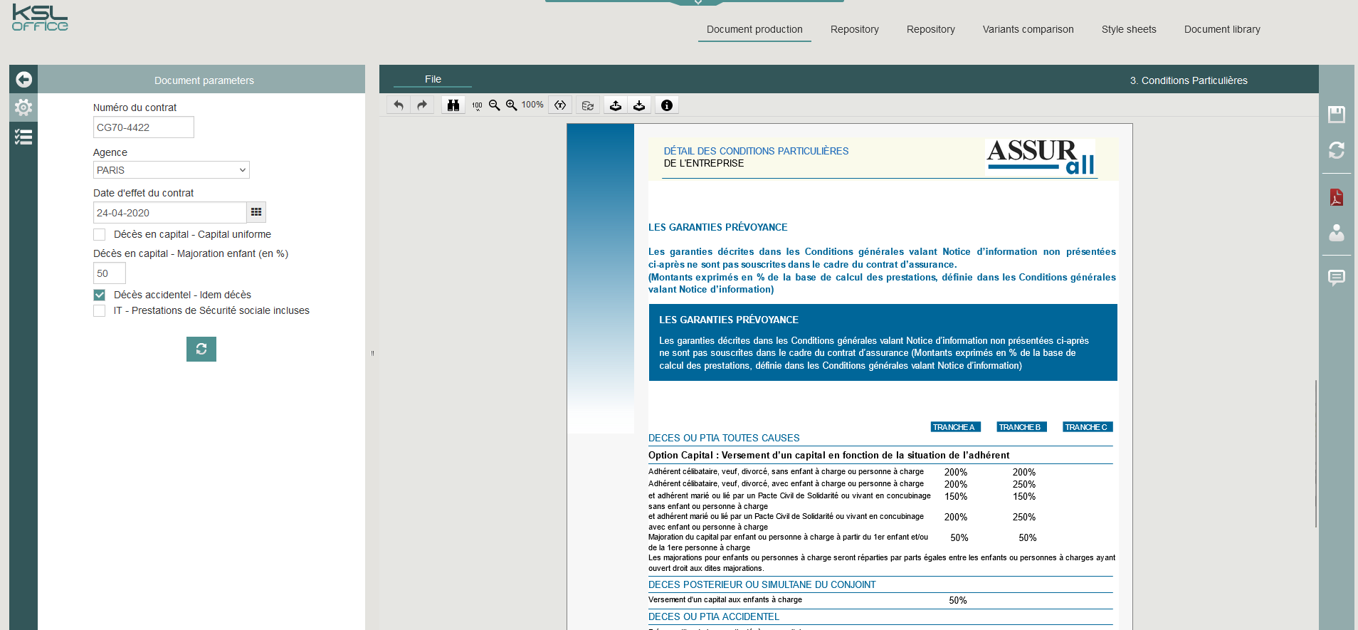 KSL Proposal Manager - Capture d'écran 1