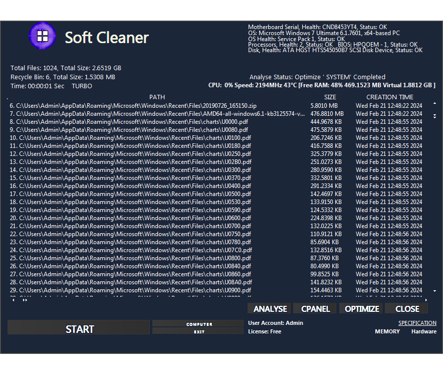 Soft Cleaner - Screenshot 2