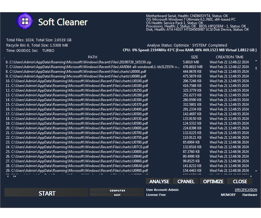 Soft Cleaner - Bildschirmfoto 2