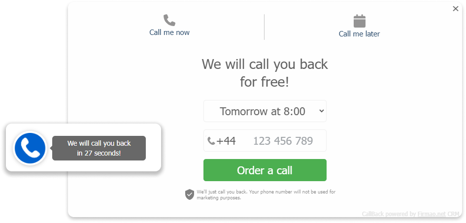 Firmao - Firmao Callback & Livechat