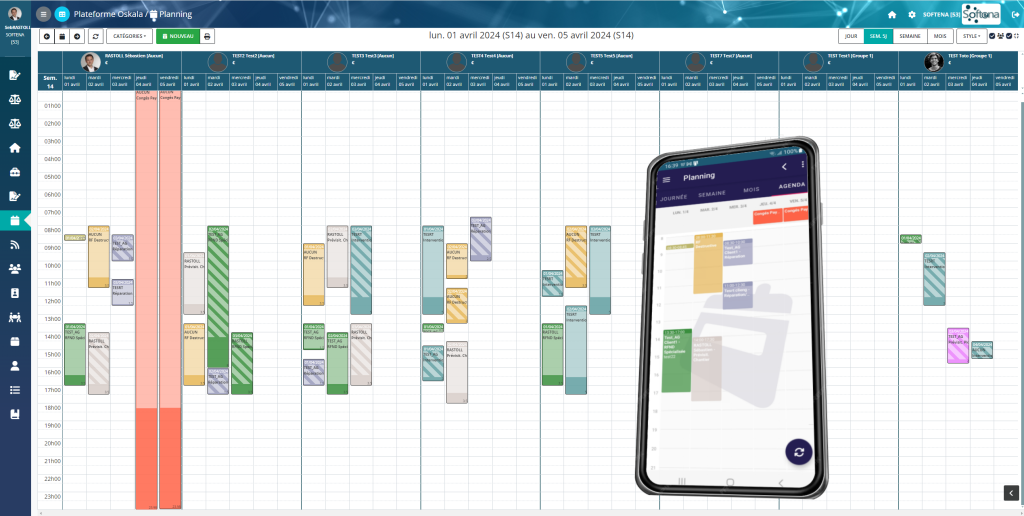 Oskala - Planning par ressources