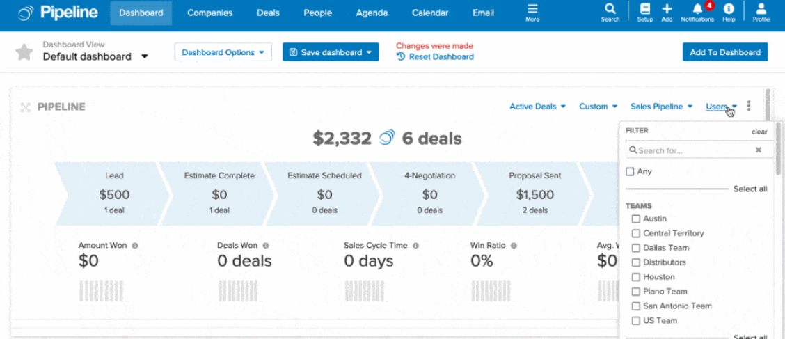 Pipeline CRM - Sales workflow: see every lead in your pipeline, their status, last contact, and pending tasks. Prioritize leads that matter to your bottom line.