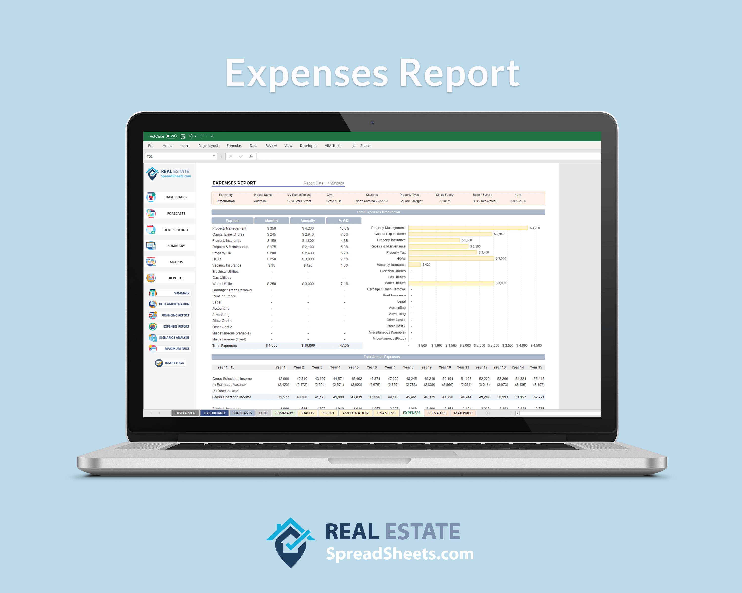 Rental Property Analysis - Keep track of your expenses