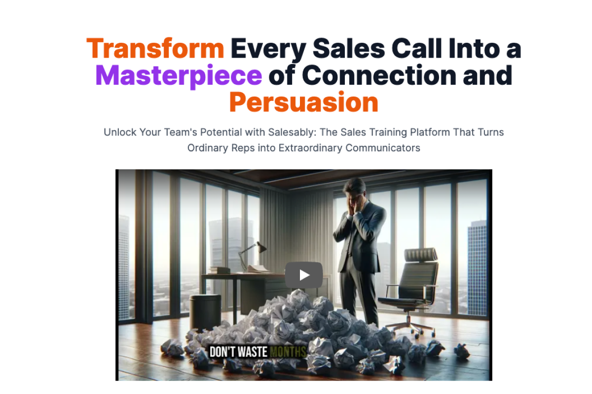 Review Salesably: AI-driven sales coaching to enhance communication - Appvizer