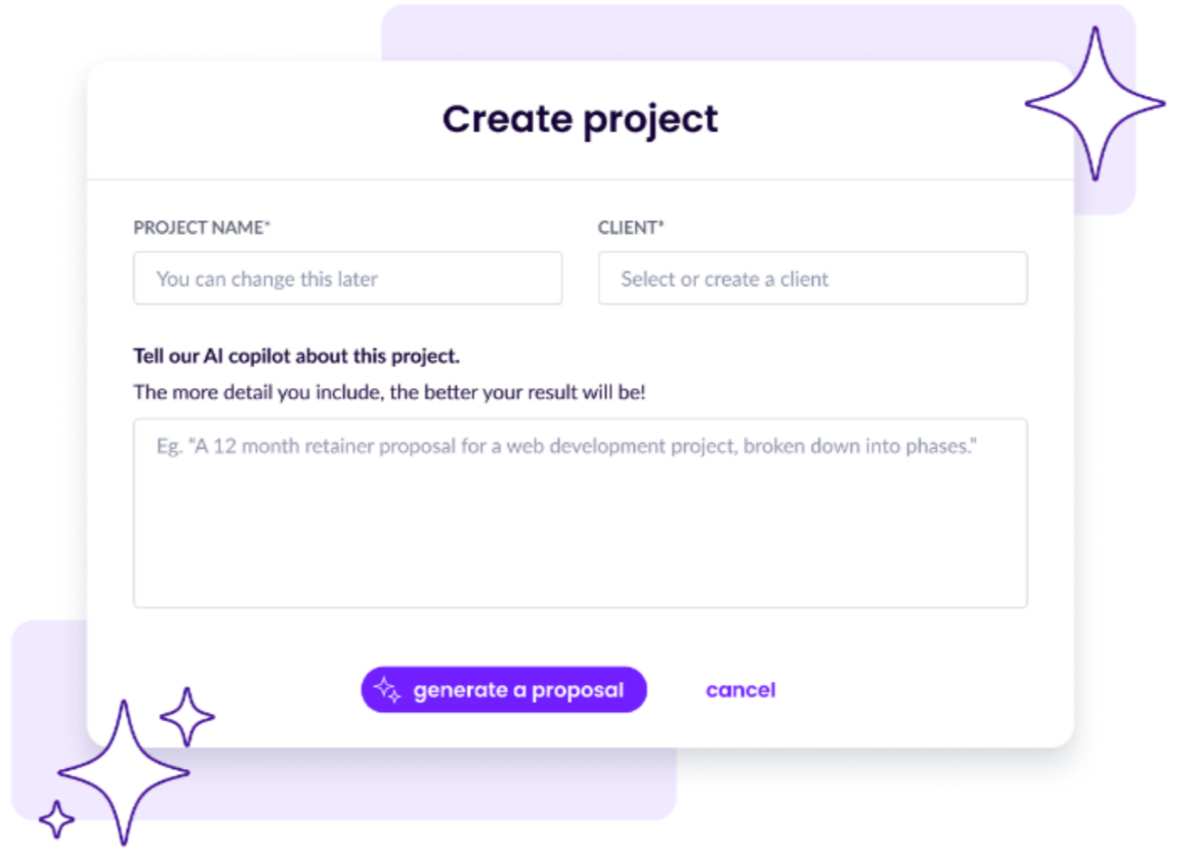 Wethos - AI Proposal Builder: Write better, more accurate proposals and pitch bigger projects with the limitless power of AI, right inside of Wethos.