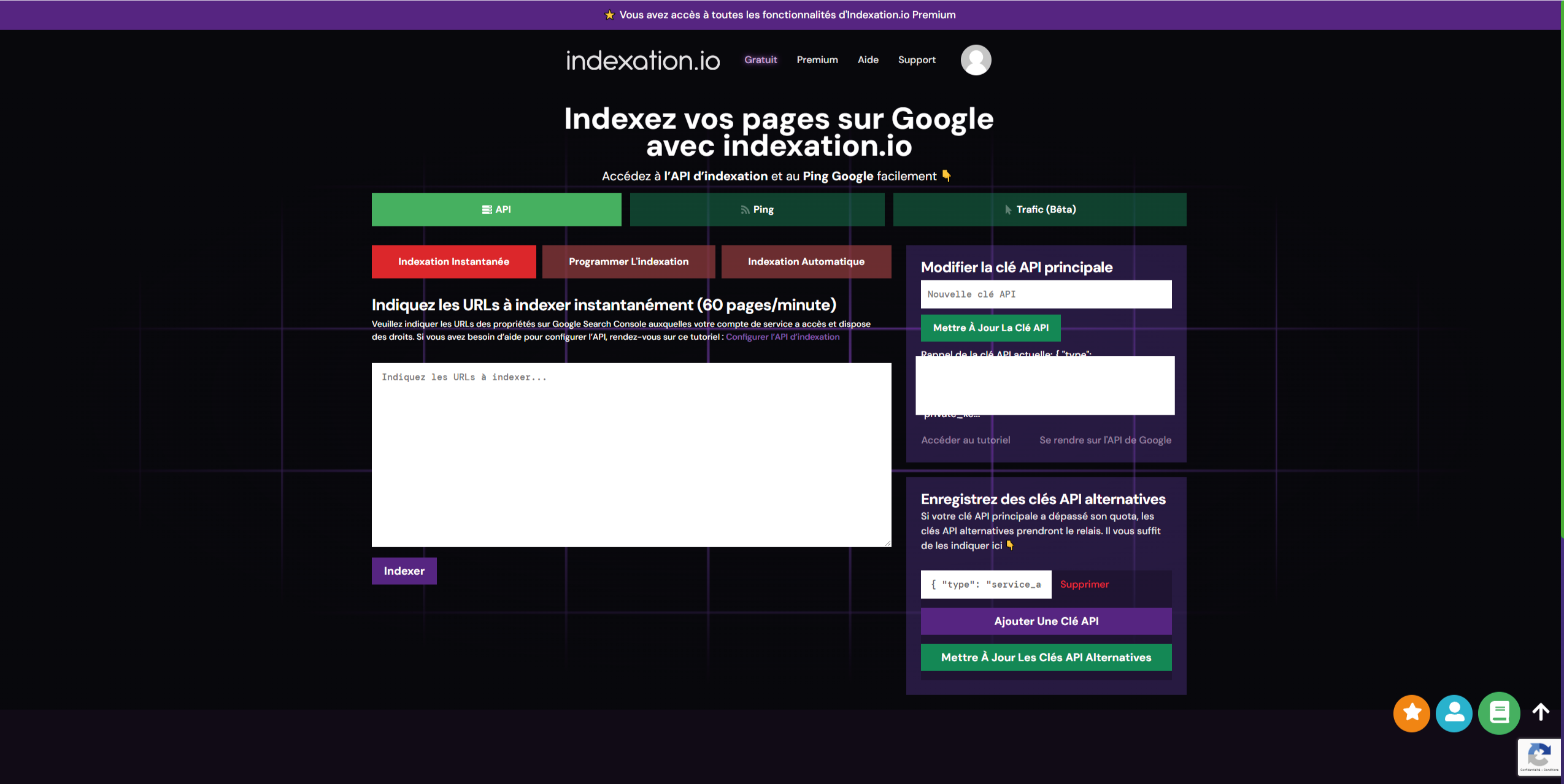 Avis Indexation.io : Indexation io Premium - Appvizer