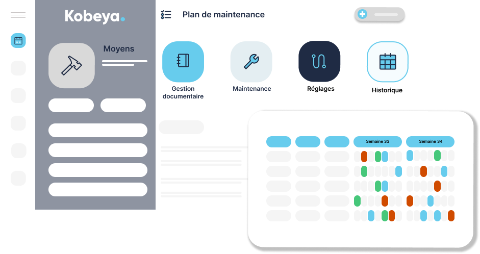 Kobeya GPAO / MES - GMAO gestion des maintenances machines