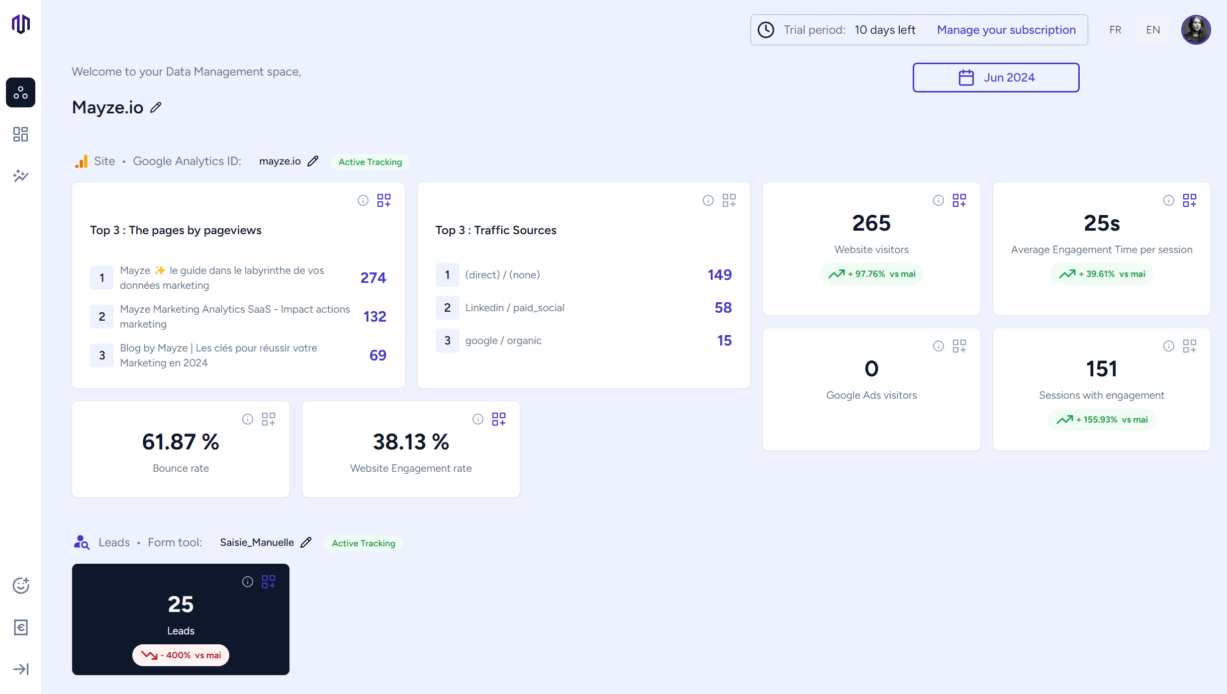 Mayze - DataManager pour connecter vos données