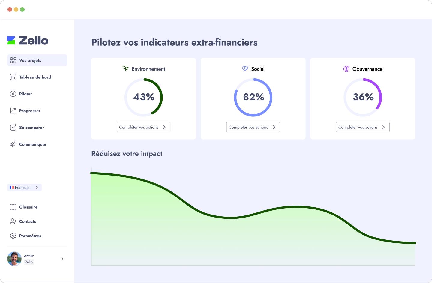 Zelio impact : Zelio : solution IA pour vos Bilan Carbone en un clique