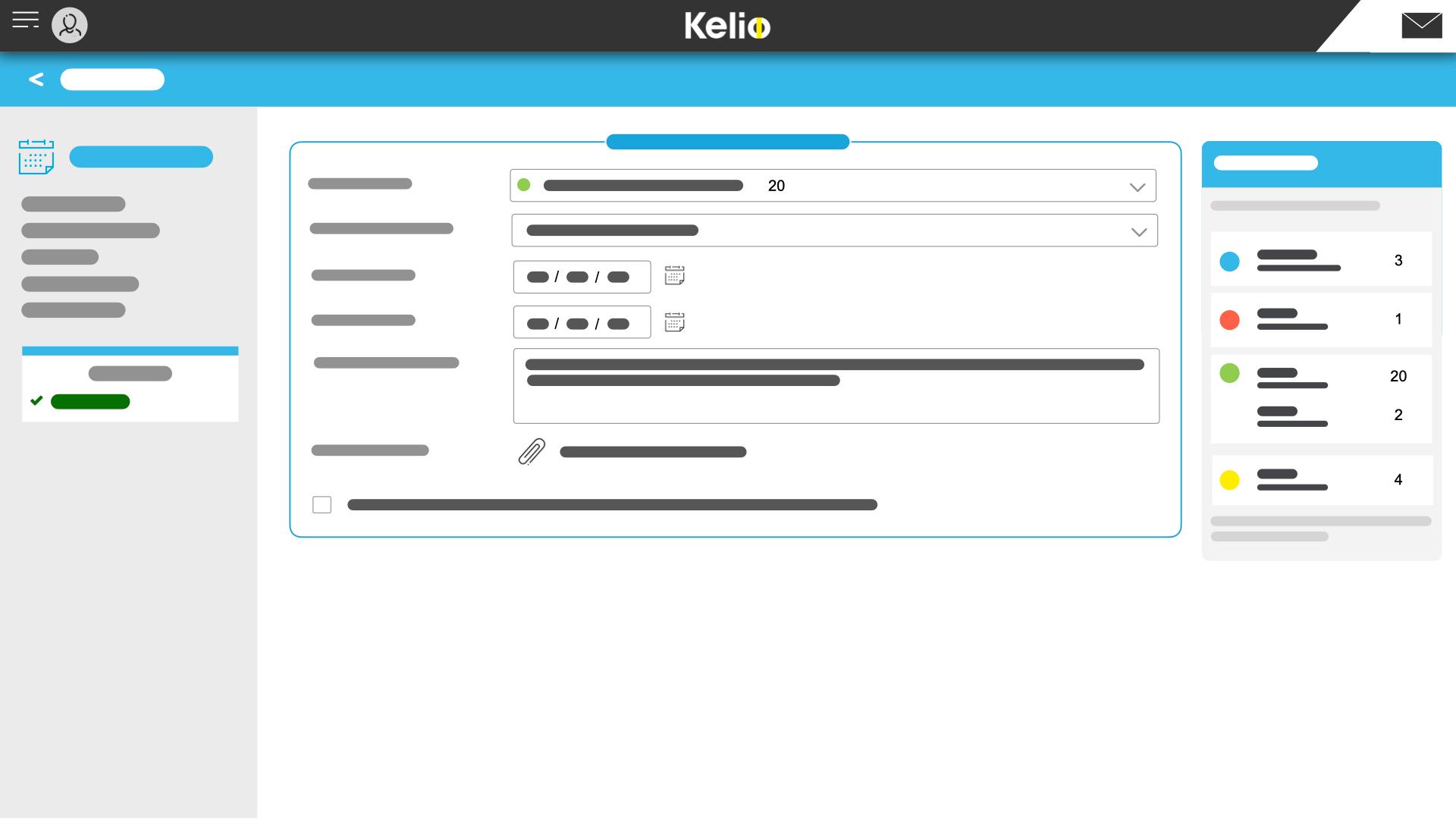 Kelio congés et absences - Demande d'absence avec compteurs