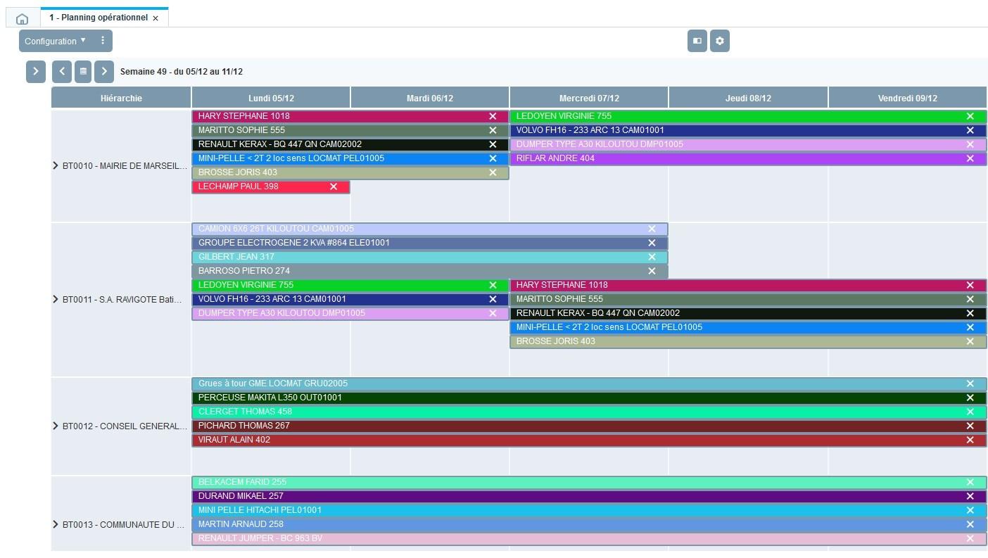 CGSI iXbat Suivi de Chantier - Planning opérationnel